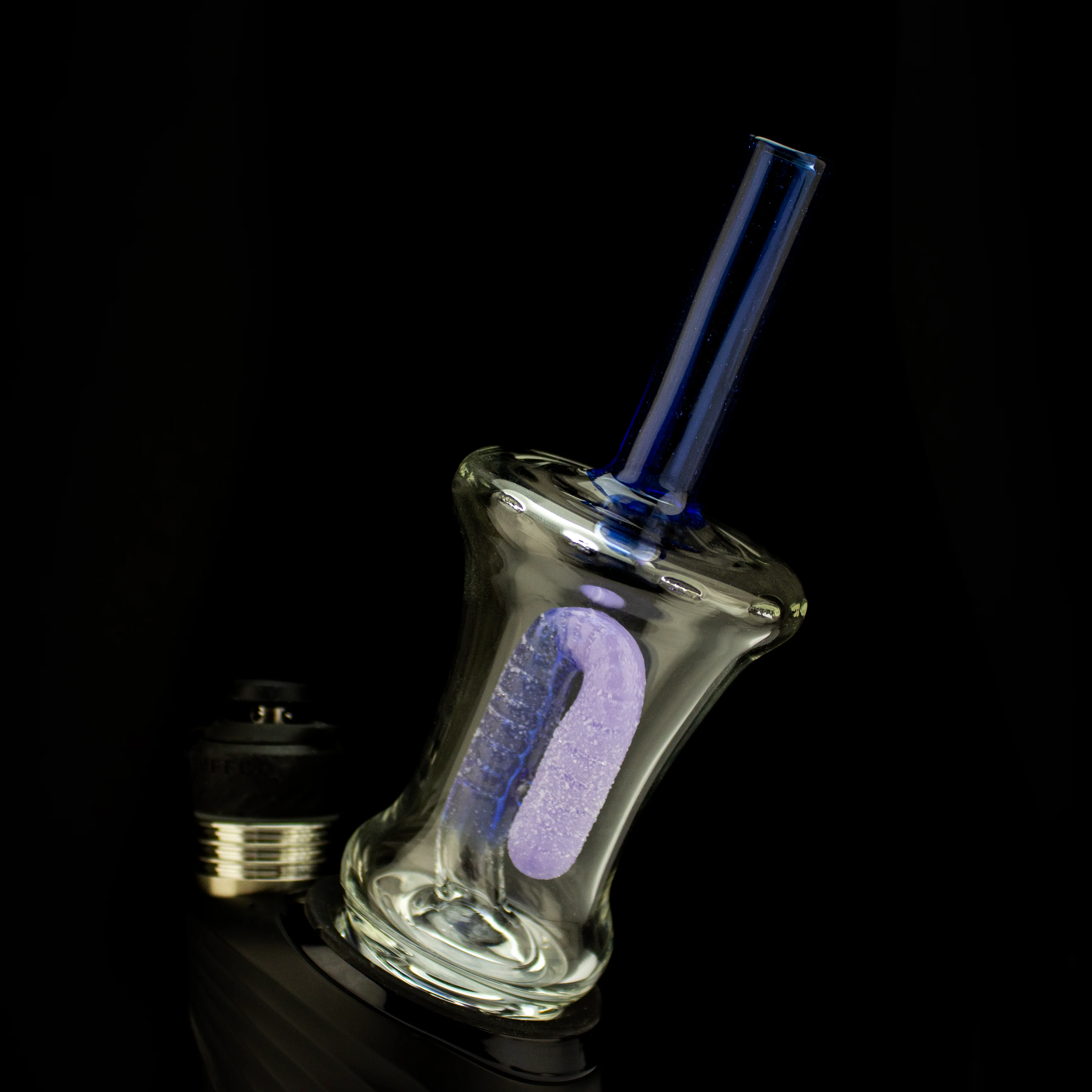 Emperial 1 Glass - Blue & Purple Candy Cup Peak Top #EMP456 - Image 2