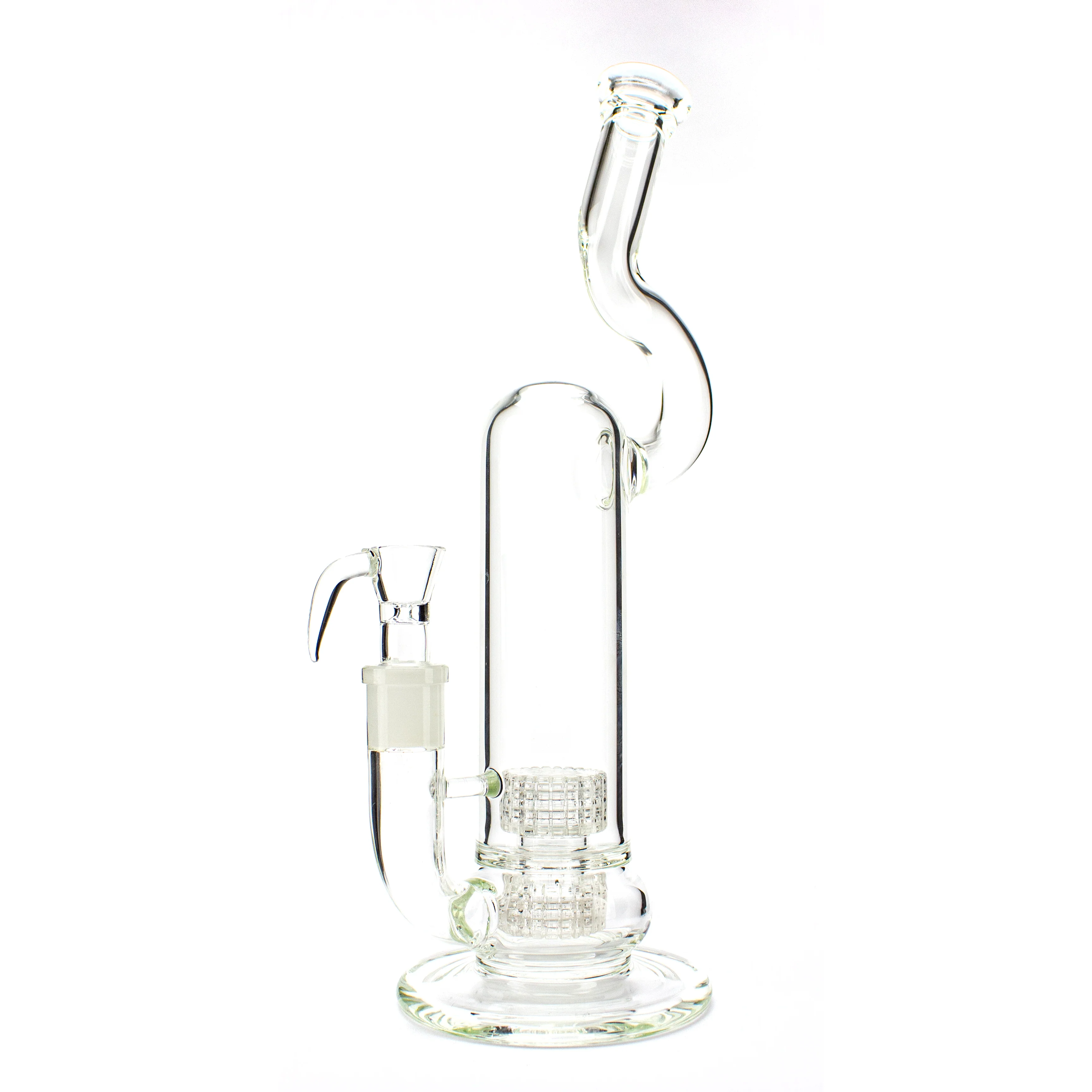 Clear Double Matrix Natty Neck Tube