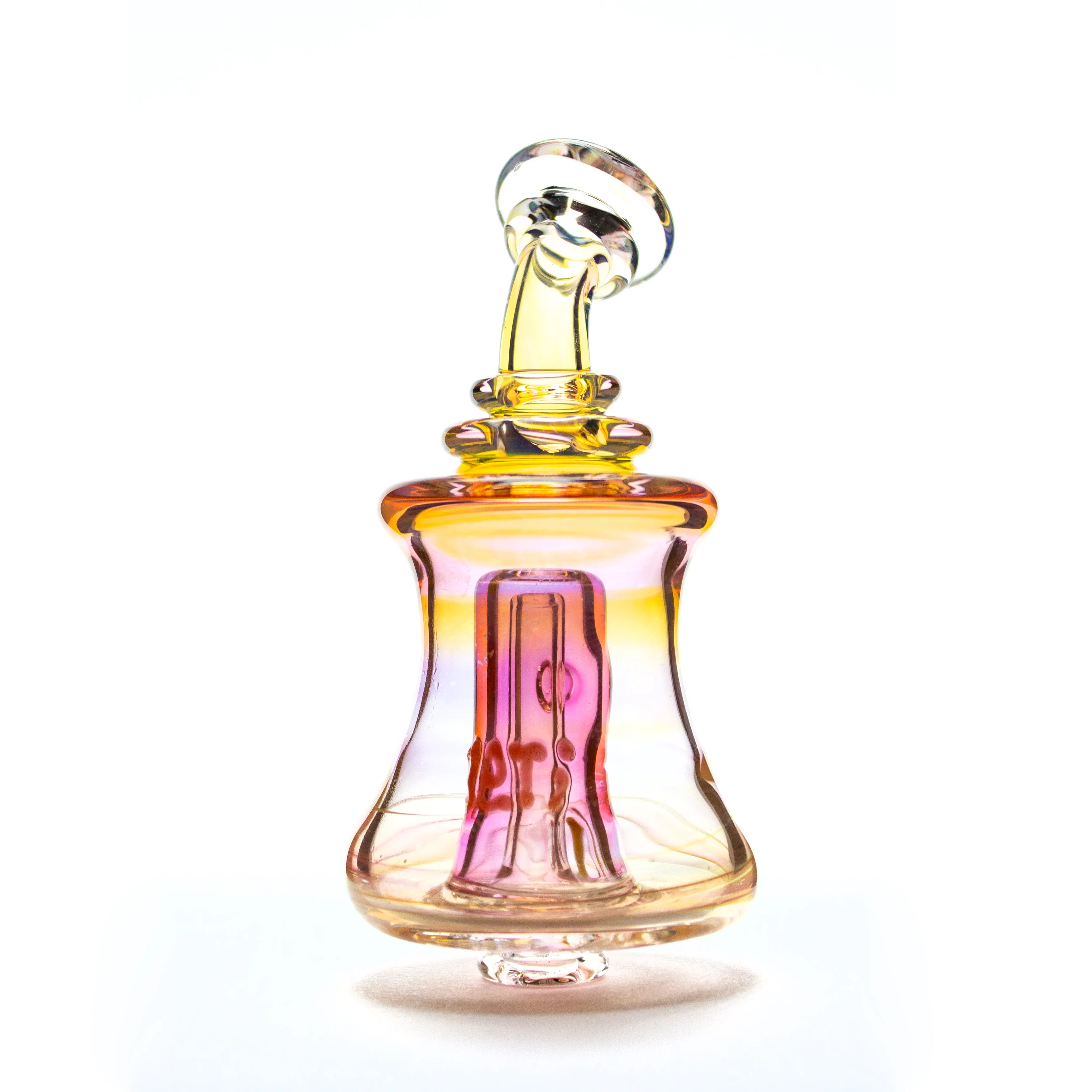 Gold Fumed Pivot Shredder Bubbler #YD116