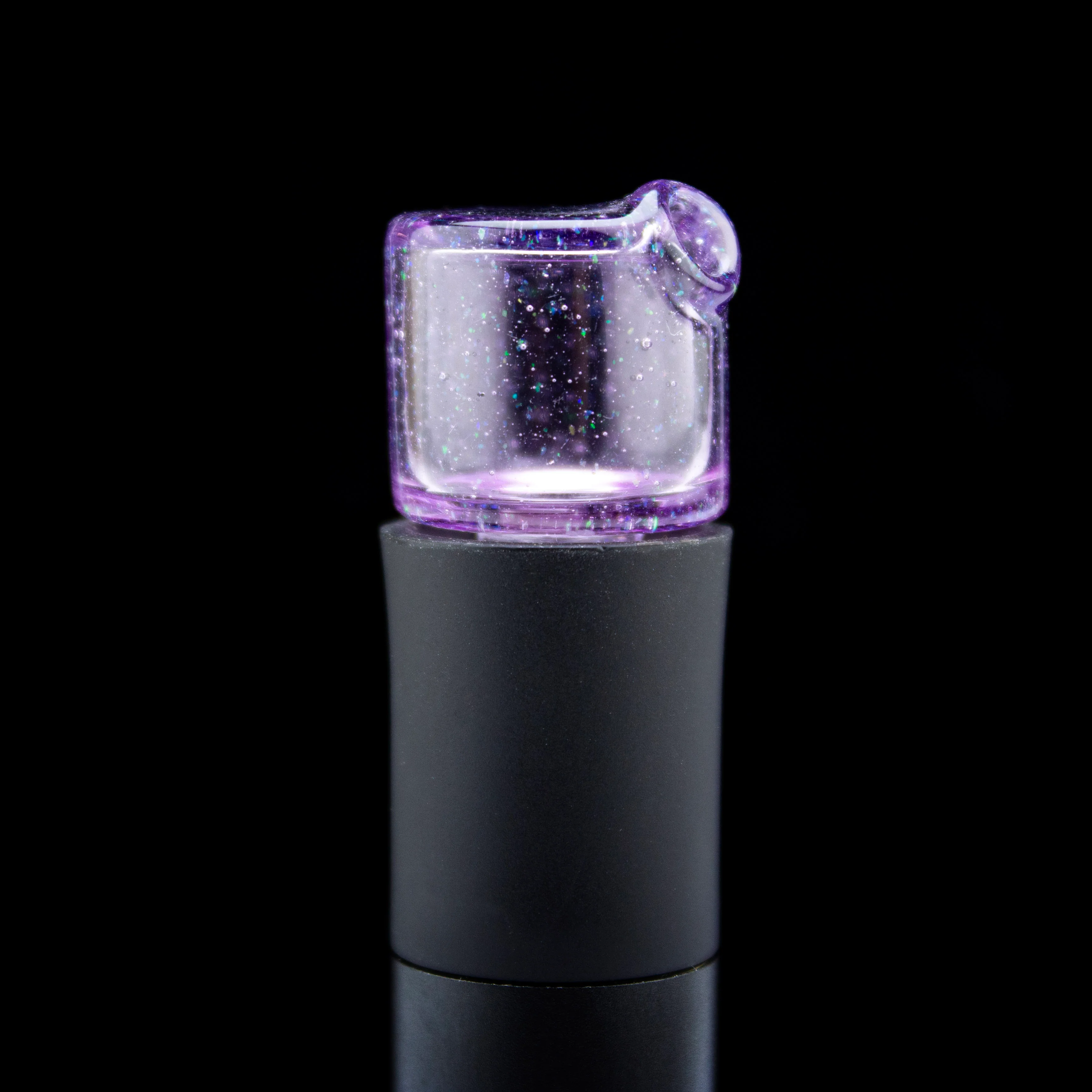 Gold Purple Crushed Opal Pivot Spinner Tip #SAN87 - Image 2