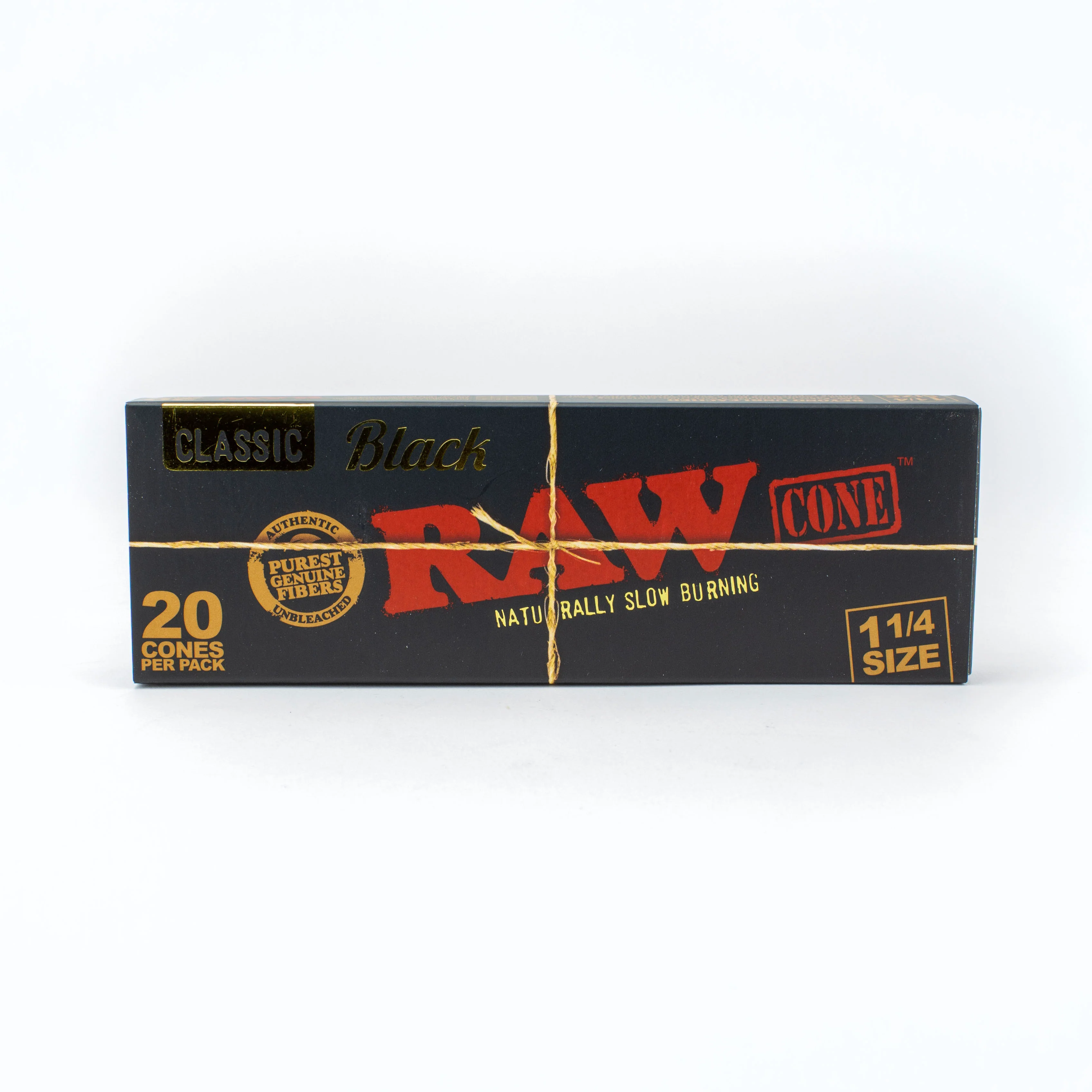 RAW Classic Black Cones - 20pk 1.25