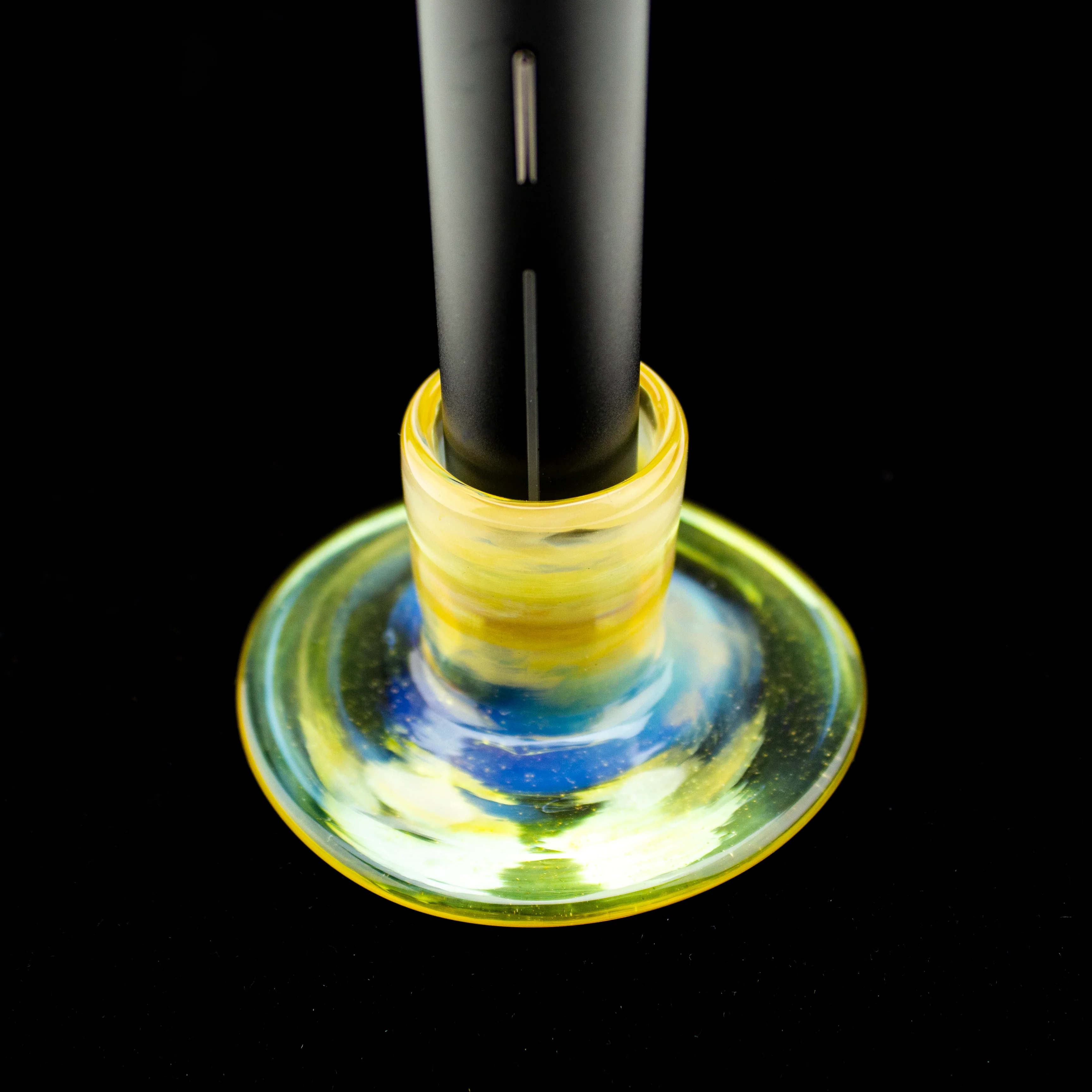 Silver Fumed Pivot Glass Stand Base #HAM36 - Image 2