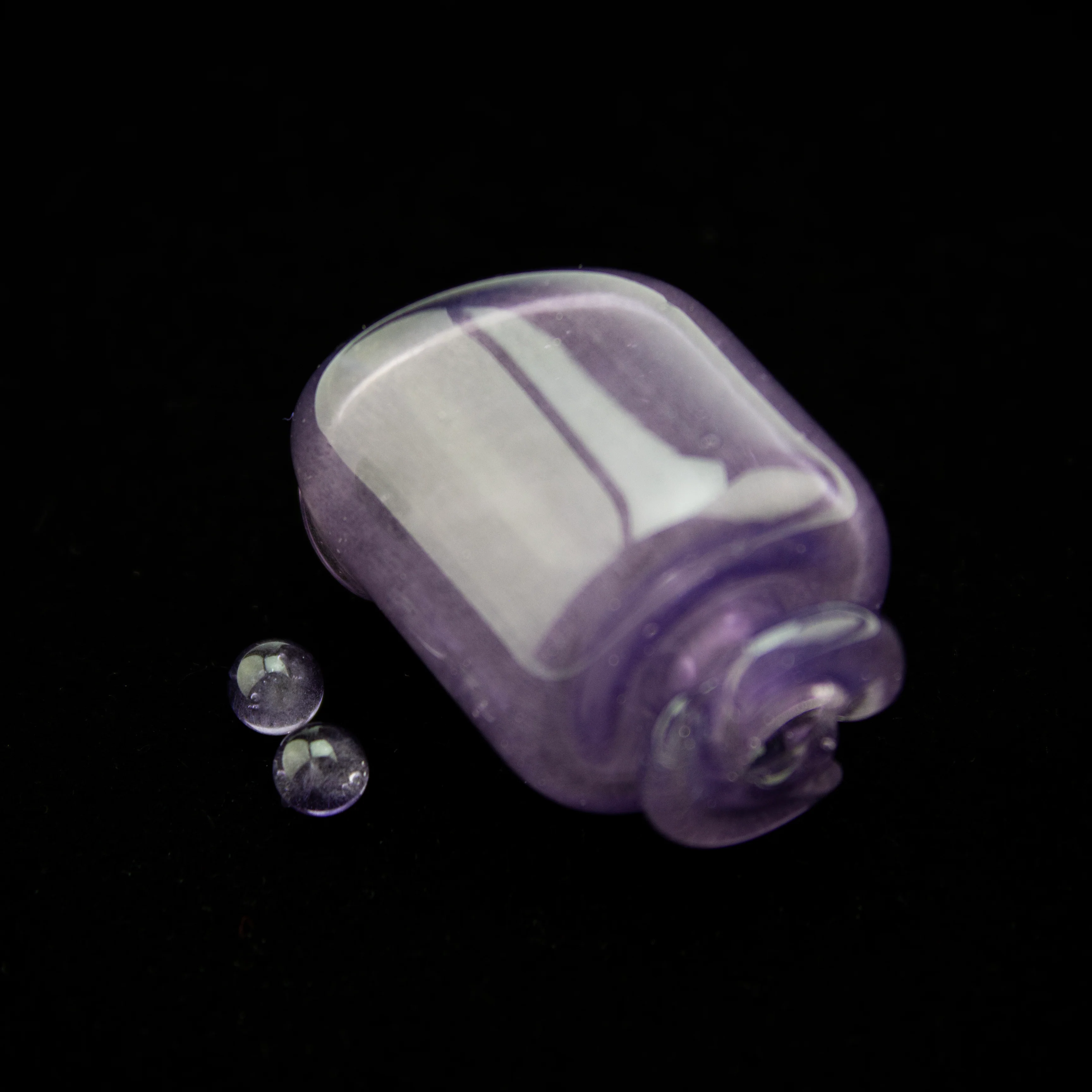 Wildberry over White Satin Pivot Spinner Tip & Pearls #KZM56 - Image 2